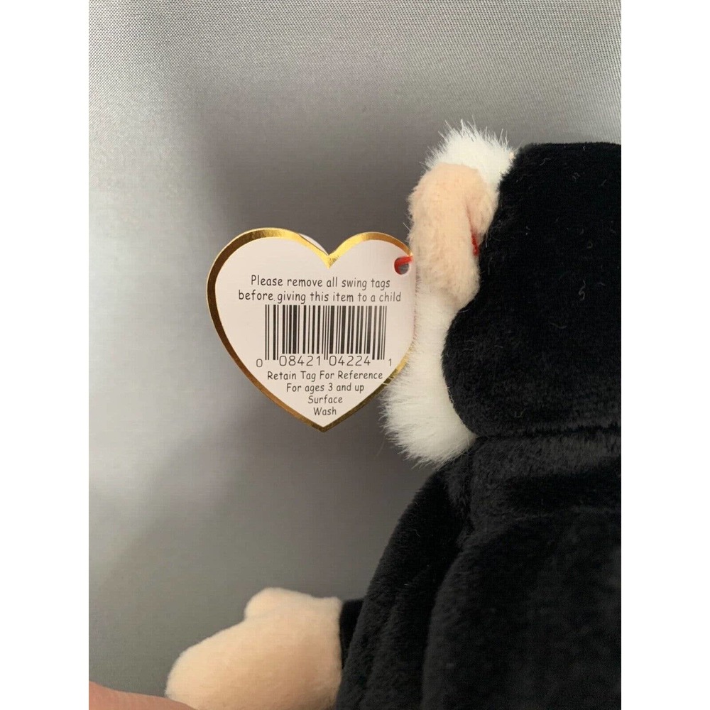 (K6) Ty Beanie Baby 'Mooch' Spider Monkey Rare Retired W / Tag Errors 1998/1999 - Picture 9 of 9
